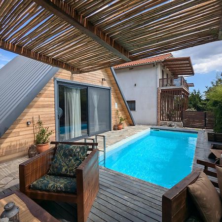 Unique Wooden Villa With Pool Olympiada Exterior photo
